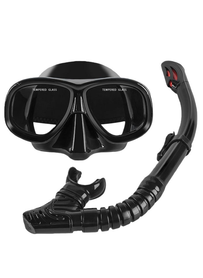 Adult Snorkeling Gear, Dry Snorkeling Kit, 180° Panoramic Wide View Dive Mask, Free Breathing Snorkeling Mask for Snorkeling, Scuba Diving and Swimming Trips - Image 1